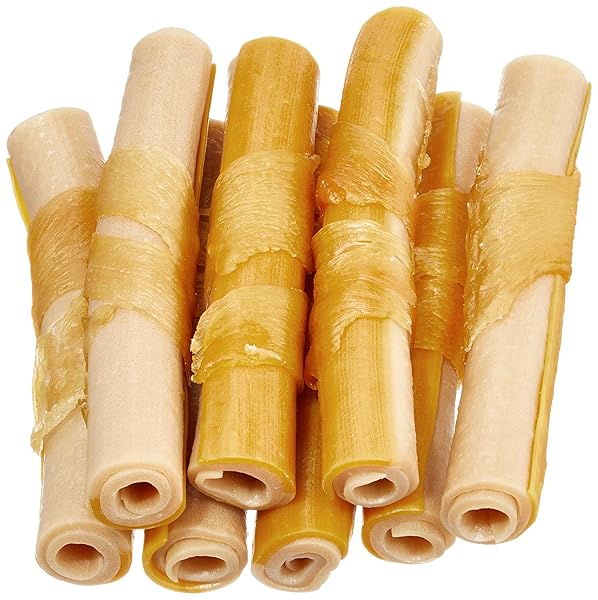 AMAZON BRAND – WONDER BOUND CHICKEN WRAPPED MEDIUM STICKS, PEANUT BUTTER FLAVOR – 8 COUNT – RAWHIDE-FREE DOG TREATS, DENTAL HEALTH CHEWS FOR PLAQUE & TARTAR CONTROL, EASY TO DIGEST, LONG-LASTING