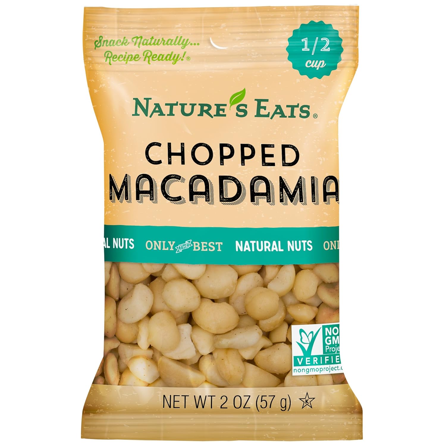 Nature's Eats Chopped Macadamia Nuts, 2 Ounce (Pack of 12) Grocery & Gourmet Food