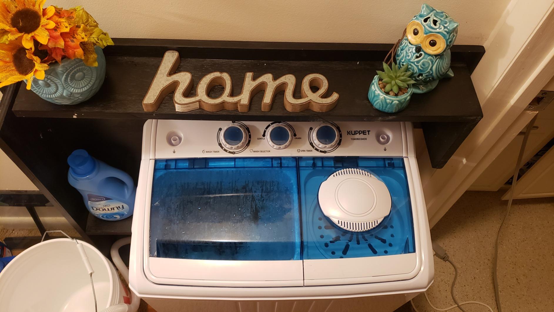 28/mo Finance KUPPET Compact Twin Tub Portable Mini Washing Machine