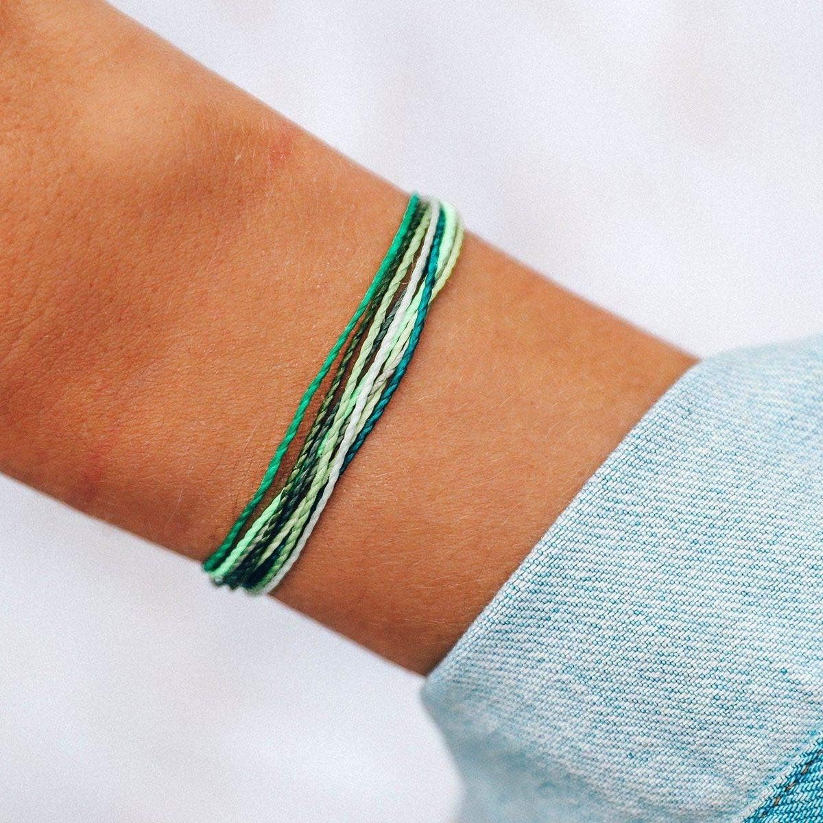 Pura Vida Beach Life Single Bracelet - Handcrafted - 100% Waterproof Wax Coated Accessories: Jewelry