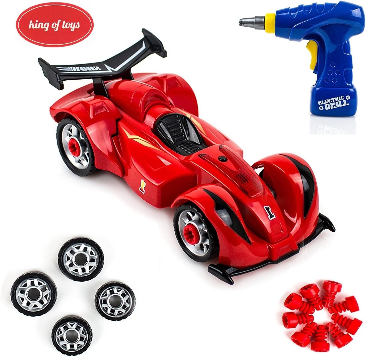 red racing car toy