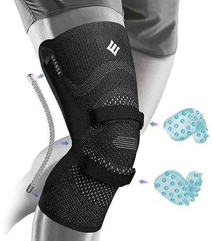 Kuangmi 1 Piece Women Knee Protector Top Silicone Non-slip Knit Warm - Foto 10