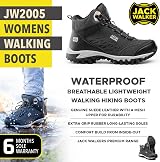 Jack Walker JW2005 Women Waterproof Hiking Boots Rose Gold UK9 view 2