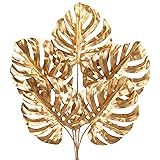 DILATATA 5 Pcs Artificial Monstera Leaves with Stem