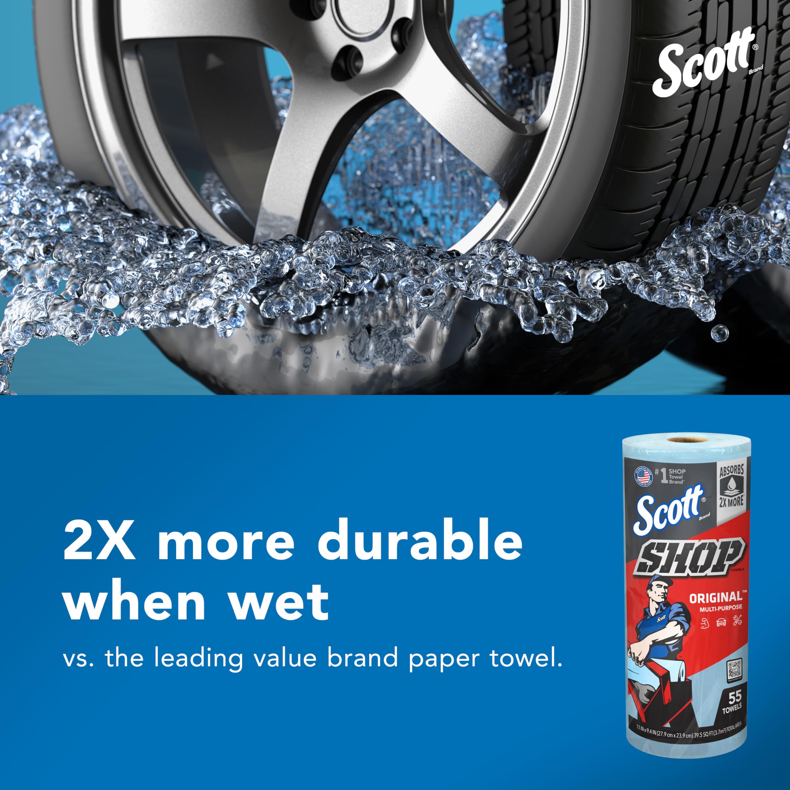Scott Shop Original Blue Towels (75130), 9.4