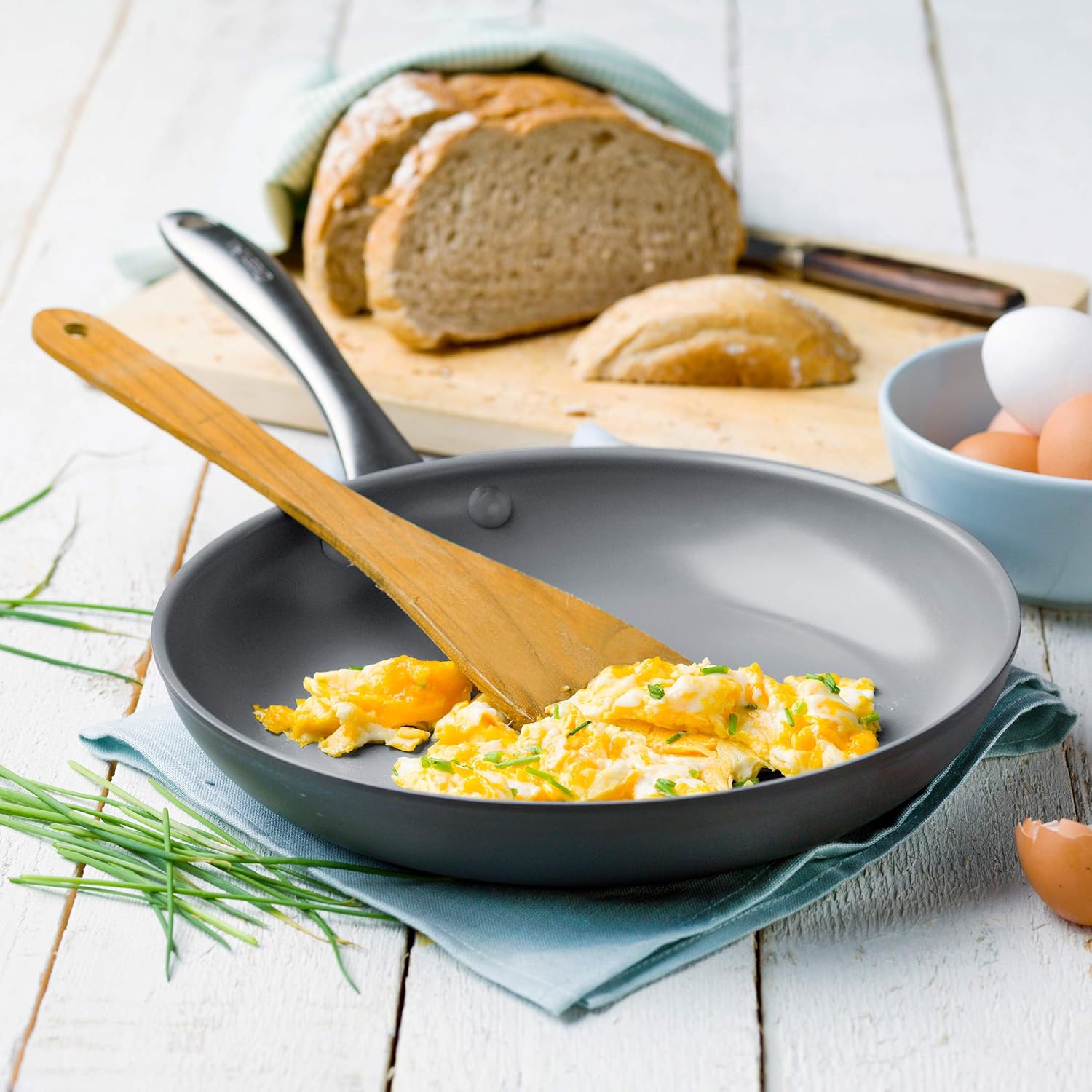 GreenPan Lima Healthy Ceramic Nonstick, 10'', Gray: Kitchen & Dining
