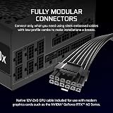 CORSAIR RM1000x Fully Modular Low-Noise Power Supply ATX 3.1 PCIe 5.1 Gold view 5