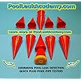 Swimming Pool Leak Detection DYE Testing Cones- Quick Plugs Set of 6