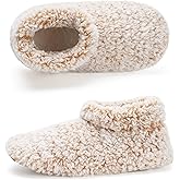 Cozylook Fuzzy Slippers for Women Indoor, Warm Bedroom Slip On Shoes, Winter Fluffy House Socks with Grippers, Cozy Christmas Gifts Unique