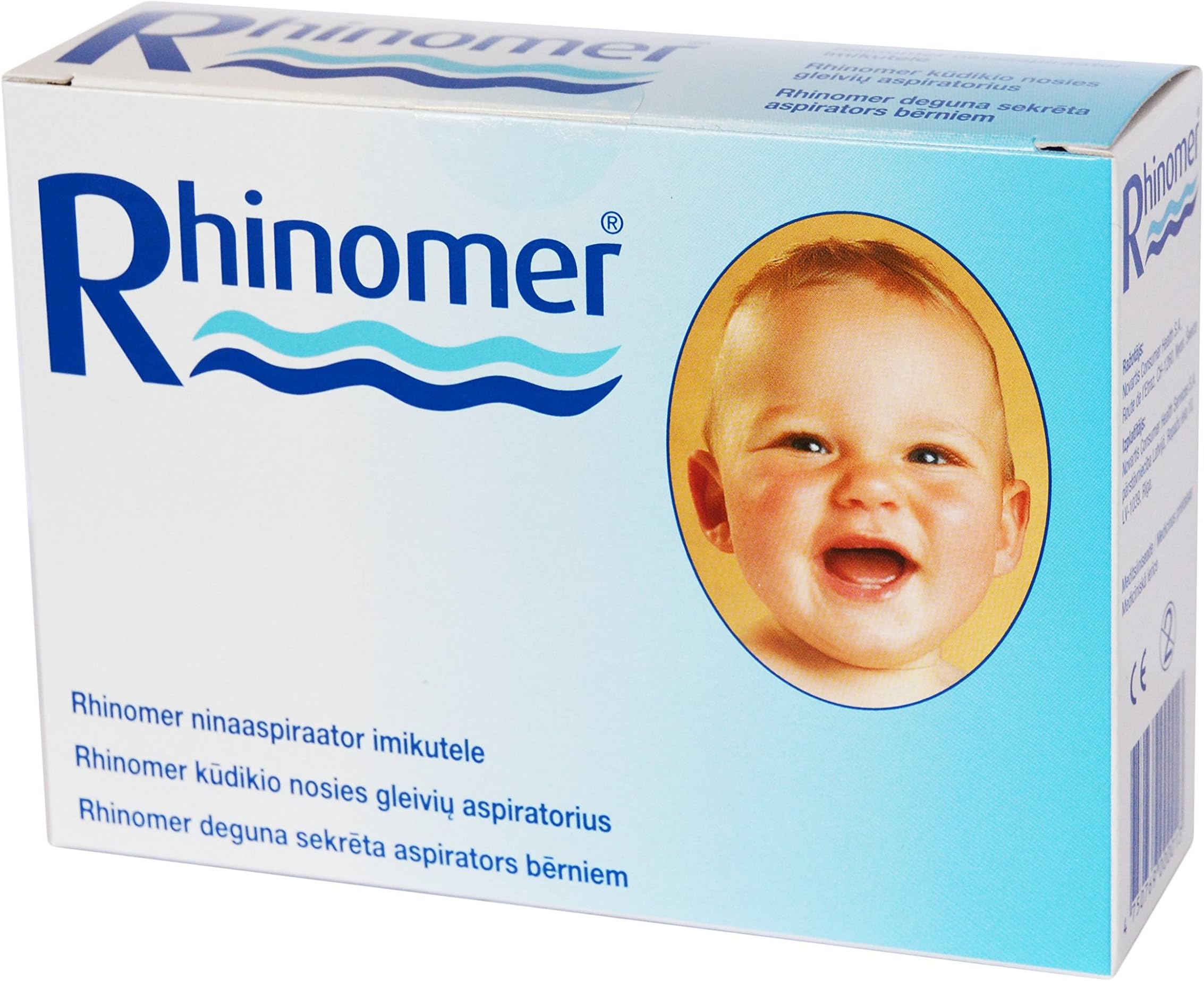 Nose Nasal Aspirator Baby Rhinomer from 0+ to 3 years - Clear nasal congestion