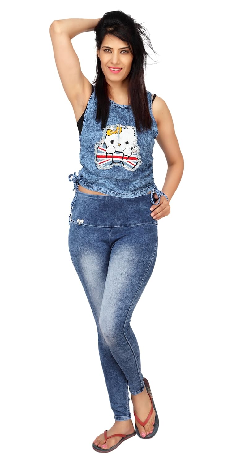 carrel women's denim slim solid jeans