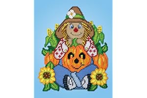 Pumpkin Patch Scarecrow Plastic Canvas Wall Décor Kit