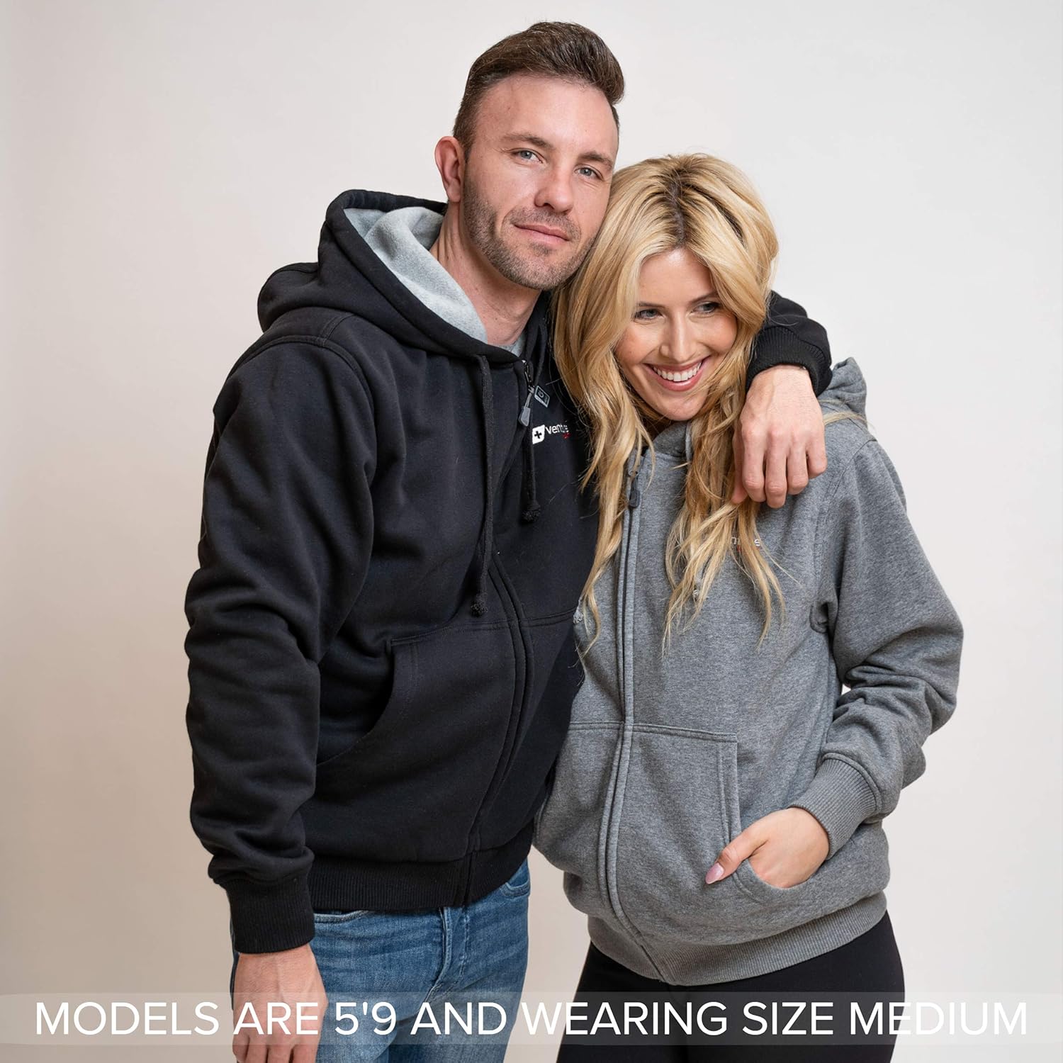 Venture Heat Heated Hoodie with Battery - Electric Sweater Jacket Men Women, Transit 2.0 (Fleece or Canvas) at  Men’s Clothing store