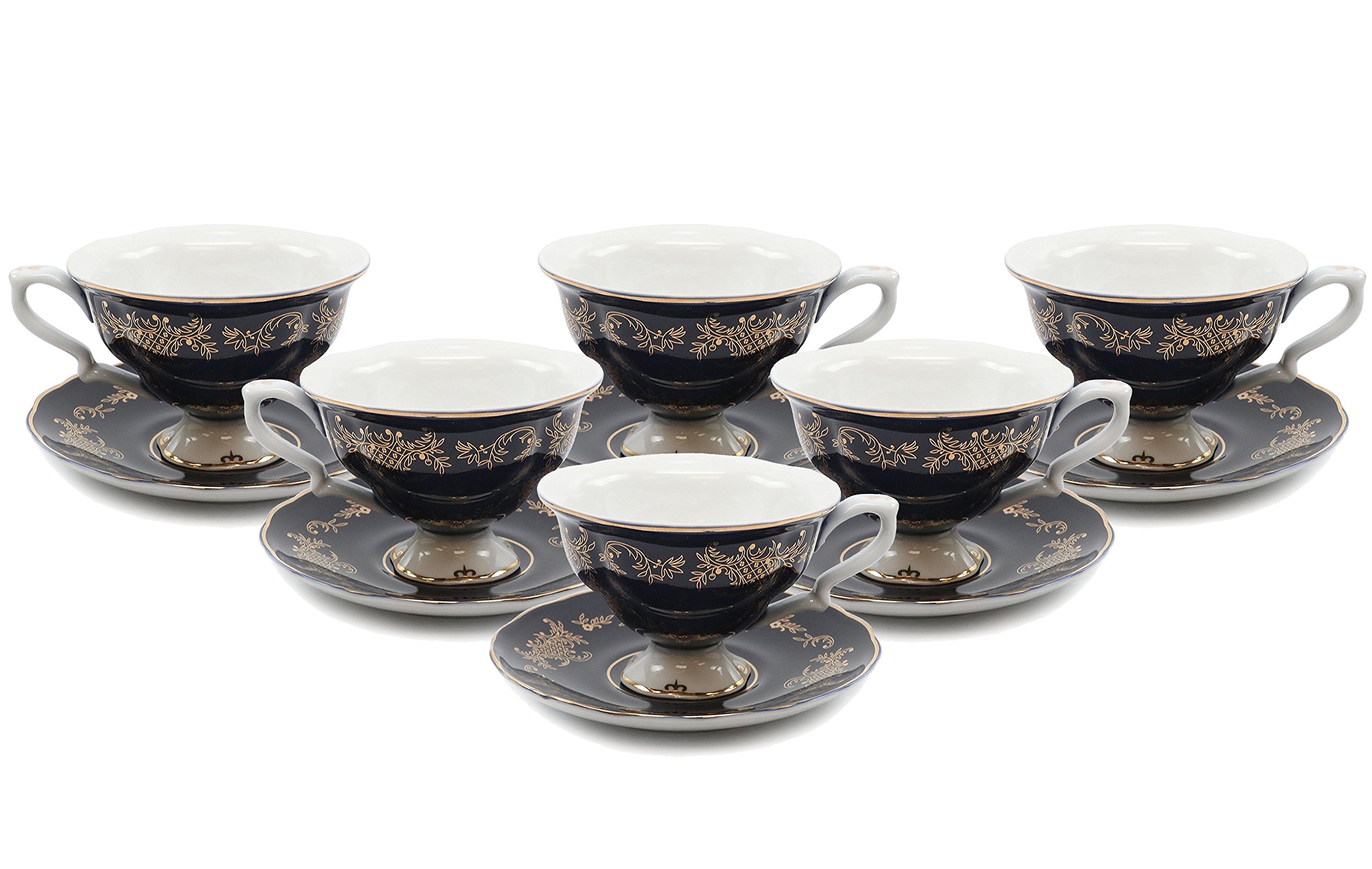 Buy Royalty Porcelain 12pc, Set for Tea or Cofee, Fine China Porcelain
