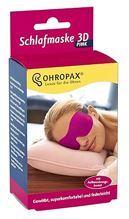 Ohropax Schlafmaske 3D pink, 1er Pack (1 x 1 Stück)