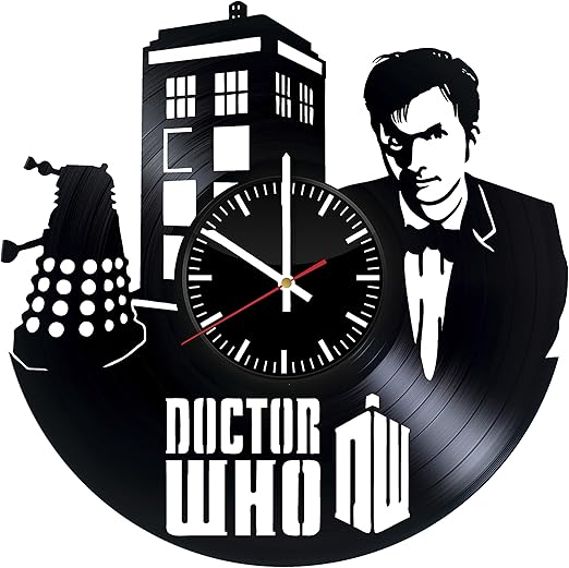 Amazon Com Fun Door Doctor Who Handmade Vinyl Record Wall Clock