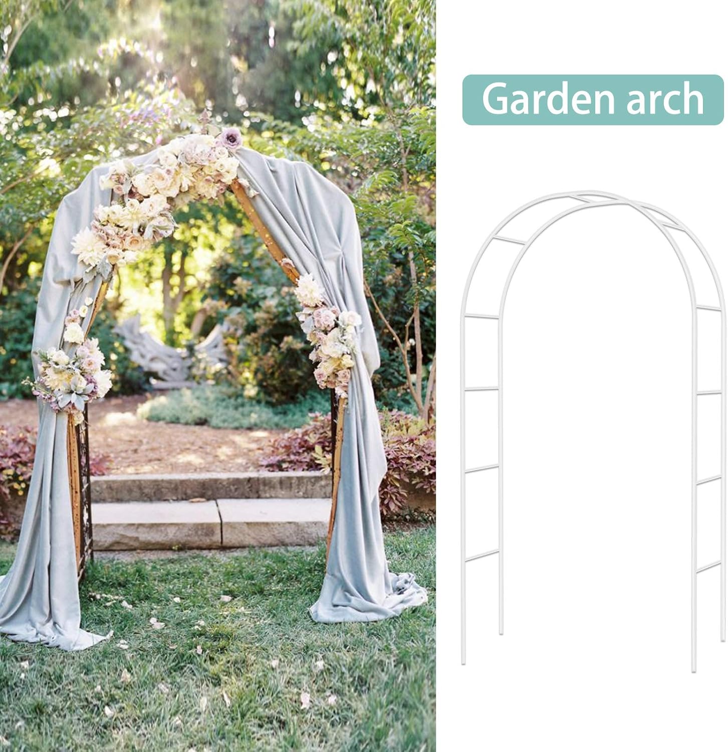 Bilisder Metal Arco Boda Flores 240 Facil Montaje 140cm Jardin Arco Para Bodas Rosas Trepadoras Vegetal Varios Escalada Para La Planta Jardin Boda Arco De Jardin Nupcial Jardin Decoracion De Exterior Fitness Wittenberge De