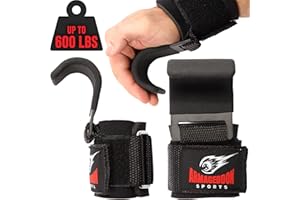 ARMAGEDDON SPORTS Premium Deadlift Straps, Weight Lifting Grips, Weight Lifting Hooks, Gym Grip Straps, Wrist Grips Weight Lifting, Pull Up Straps, Gym Hooks, Weight Grips, Hand Straps for Weight Lifting