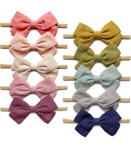 Dahey Hair Bows Organizer - Wall Mount Headband Holder With 30 Hooks