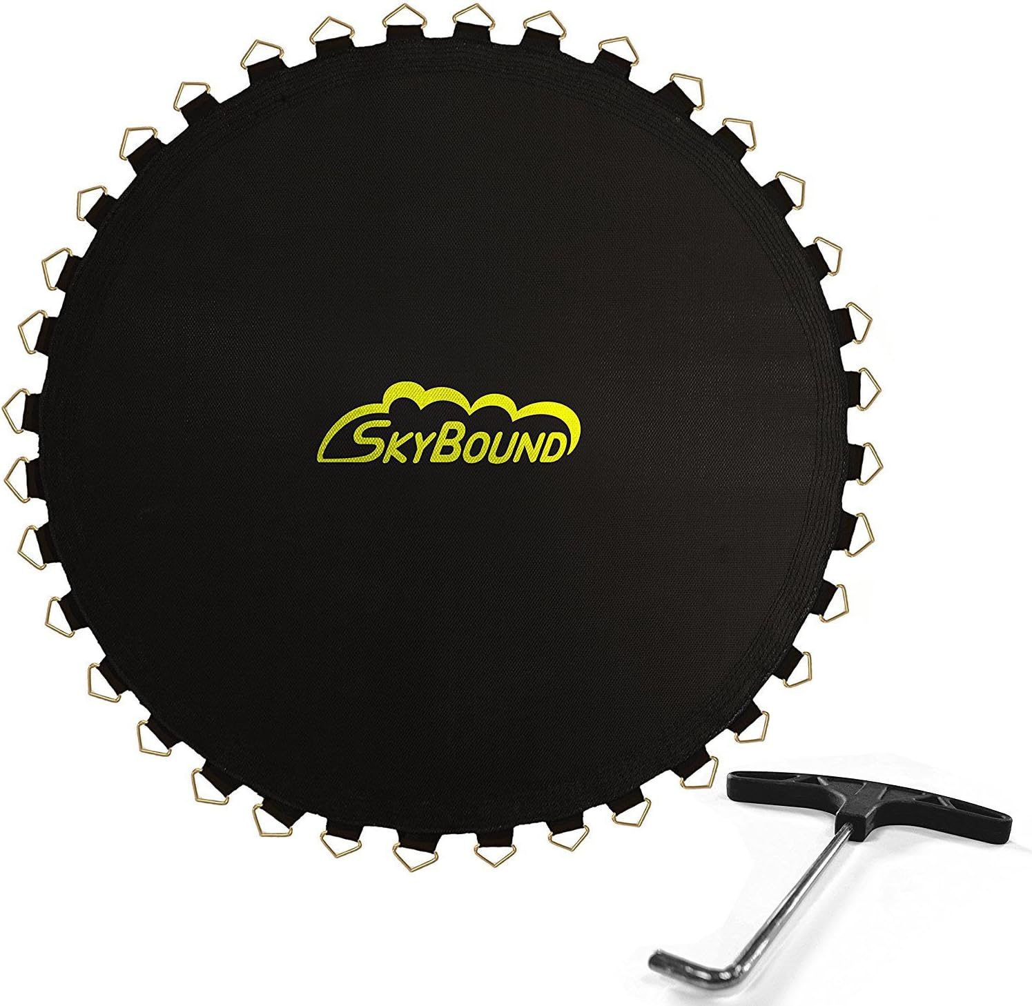 Skybound Replacement Trampoline Mat with Spring Tool, 72 Rings & 139" Wide (fits 5.5" Springs), 13ft Diameter Frame
