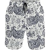 visesunny Stylish Summer Mens Swim Trunks Quick Dry Beachwear Sports Swim Board Shorts Holiday Party Bathing Suits