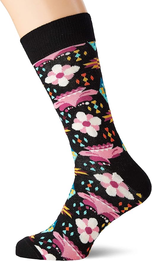 Happy Socks Men's Temple Blossom Sock, Multicolour (Multicolour 900), 7
