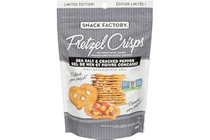 Snack Factory Pretzel Crisps Limited Edition - Sea Salt & Cracked Pepper 200gr