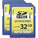 32GB Class 10 SDHC Flash Memory Card SD Card by Micro Center (2 Pack)
