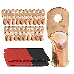 6pcs 3/0 AWG-5/16 Ring Battery Lugs, Copper