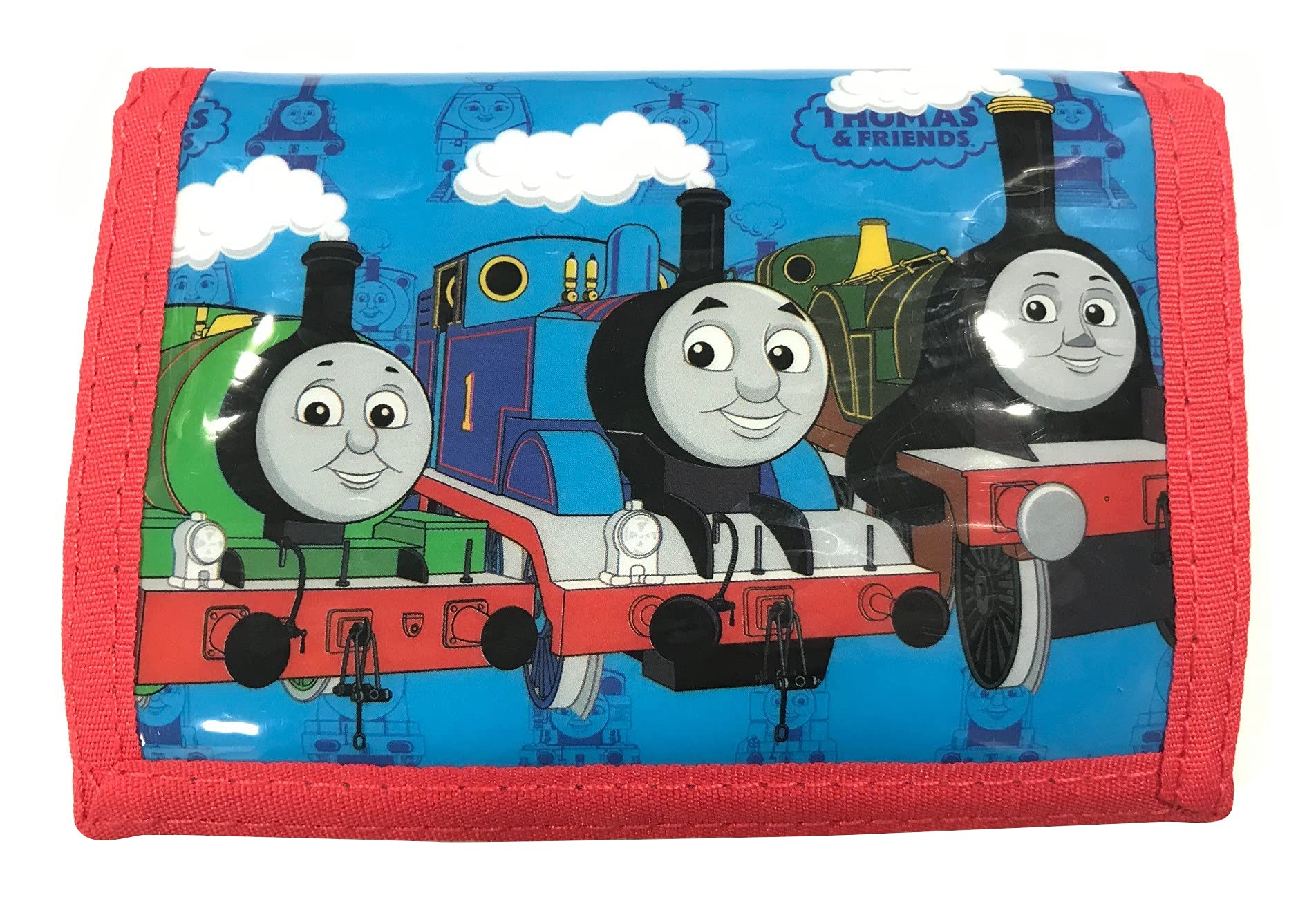 Scificollector Thomas Sodor Adventure Club Card and Coin Tri-Fold Wallet, One-size, Blue Red