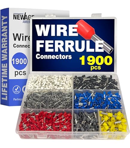 Insulated Ferrule, 12x1mm, Pack Of 100 U2013 Wire Copper Crimp Connector Insulated Ferrule Pin Cord End Terminal Connectors French Red Nylon Ferrules Connectors