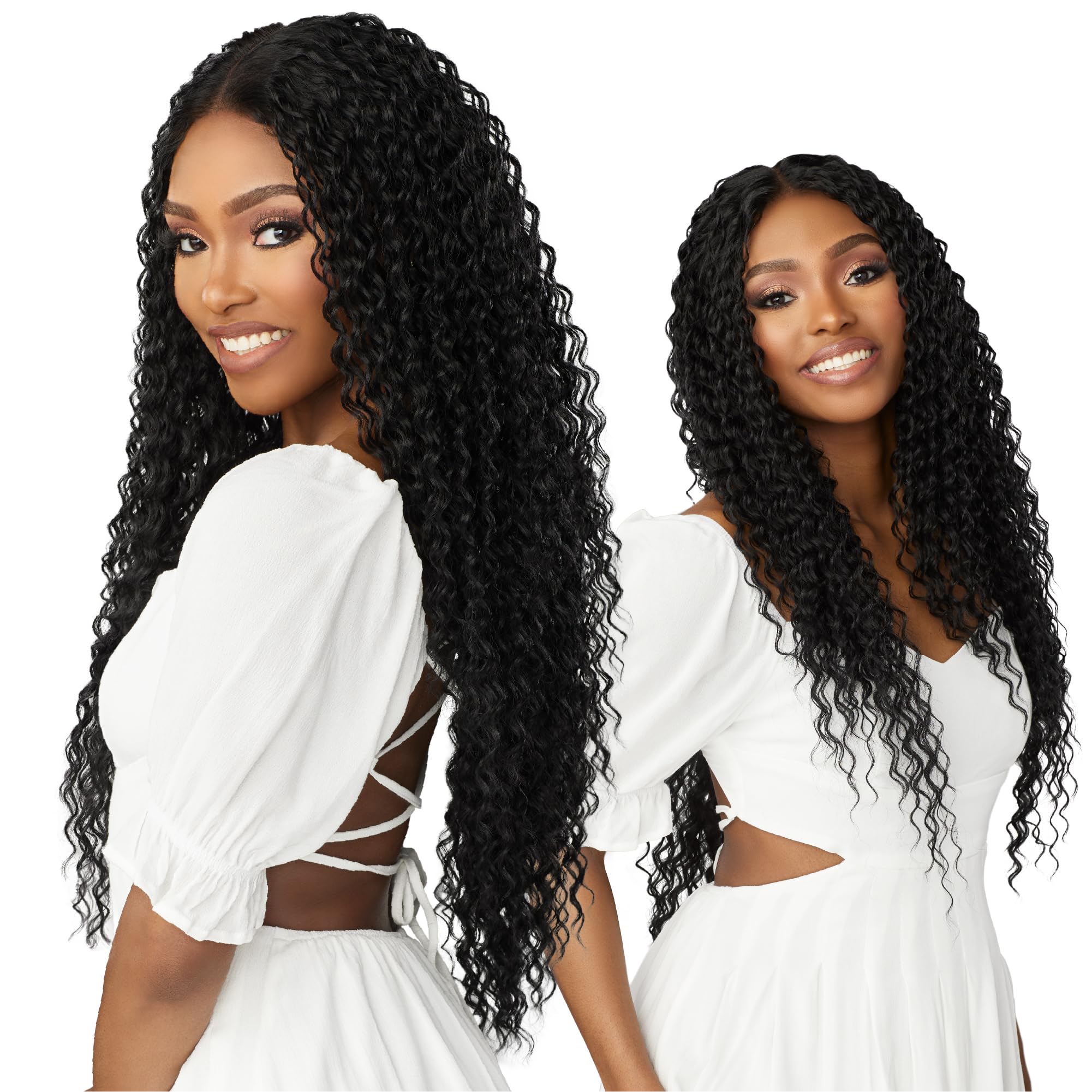 Sensationnel Dashly HD Lace Front Wig - Lace Unit 33 (Color:1 JET BLACK)