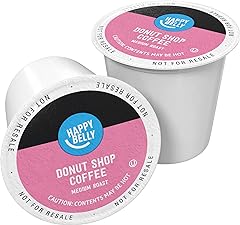 Amazon Brand - Happy Belly Medium Roast Coffee Pods, Donut Style, Compatible with Keurig 2.0 K-Cup Brewers, 100 Count