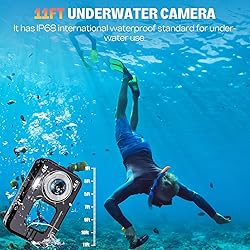 Underwater Camera, UHD 4K 48MP Autofocus Waterproof