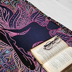 Ambesonne Psychedelic Throw Blanket, Colorful