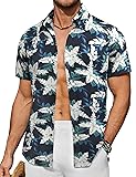 COOFANDY Short Sleeve Hawaiian Shirts for Men