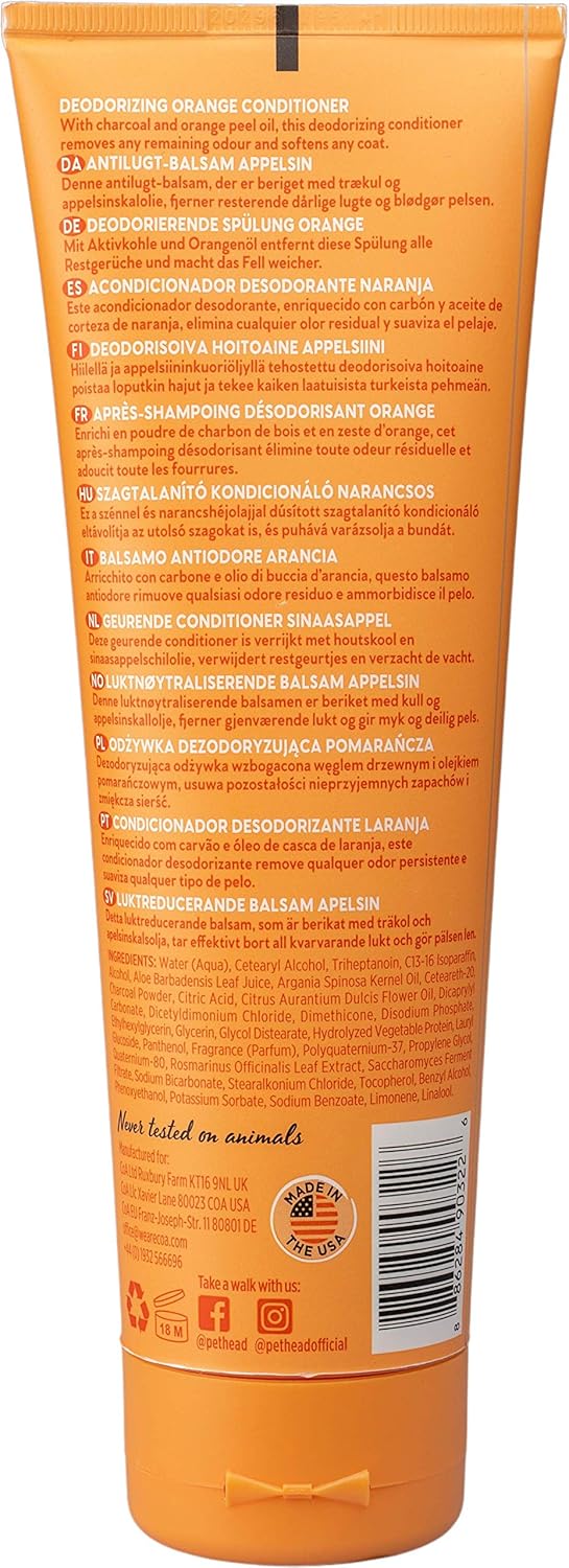 Pet Head Ditch the Dirt Dog Conditioner, Orange, 250 ml (Pack of 1) - Image 3