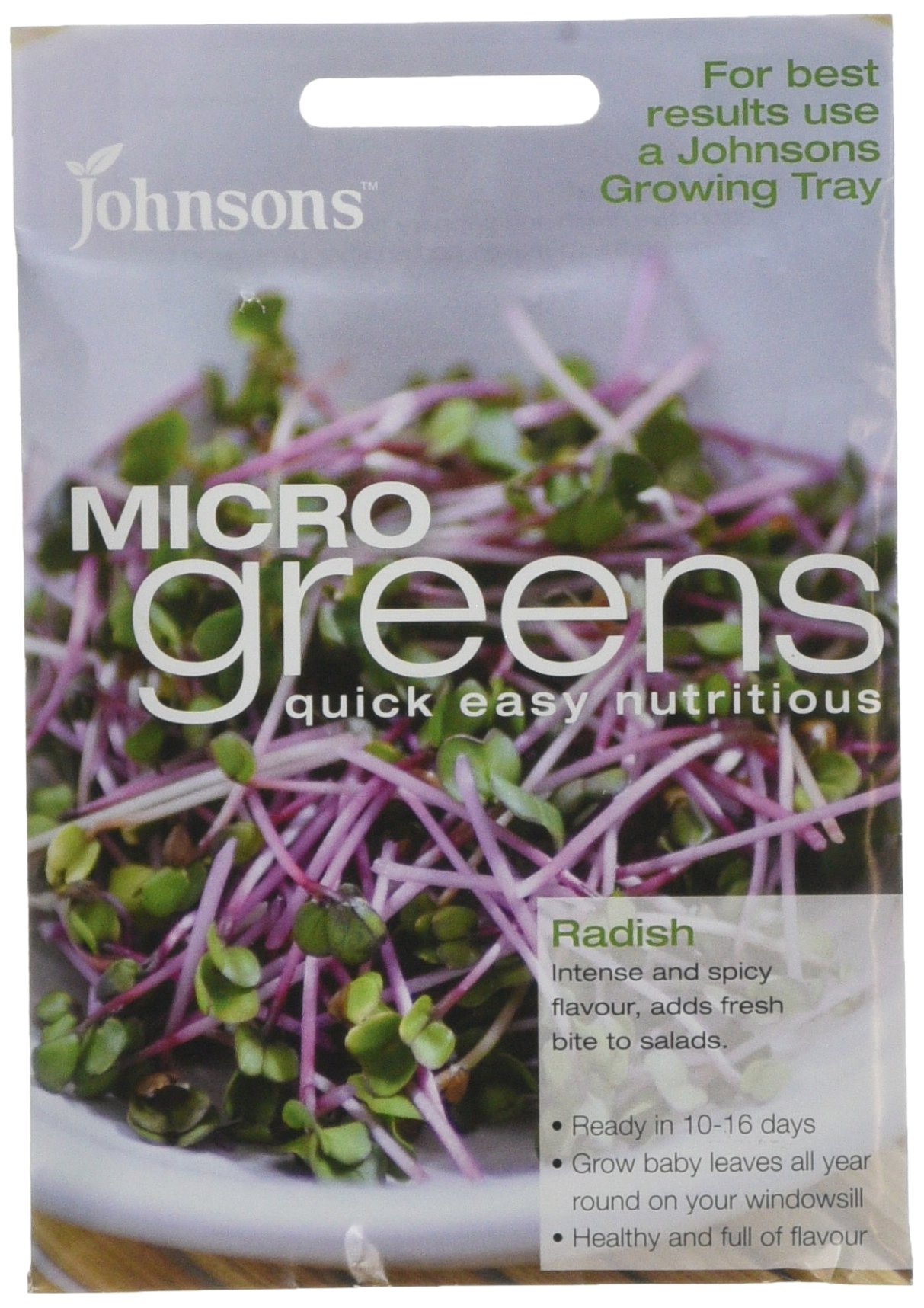 Johnsons Microgreens Radish Seeds - Green, 11866