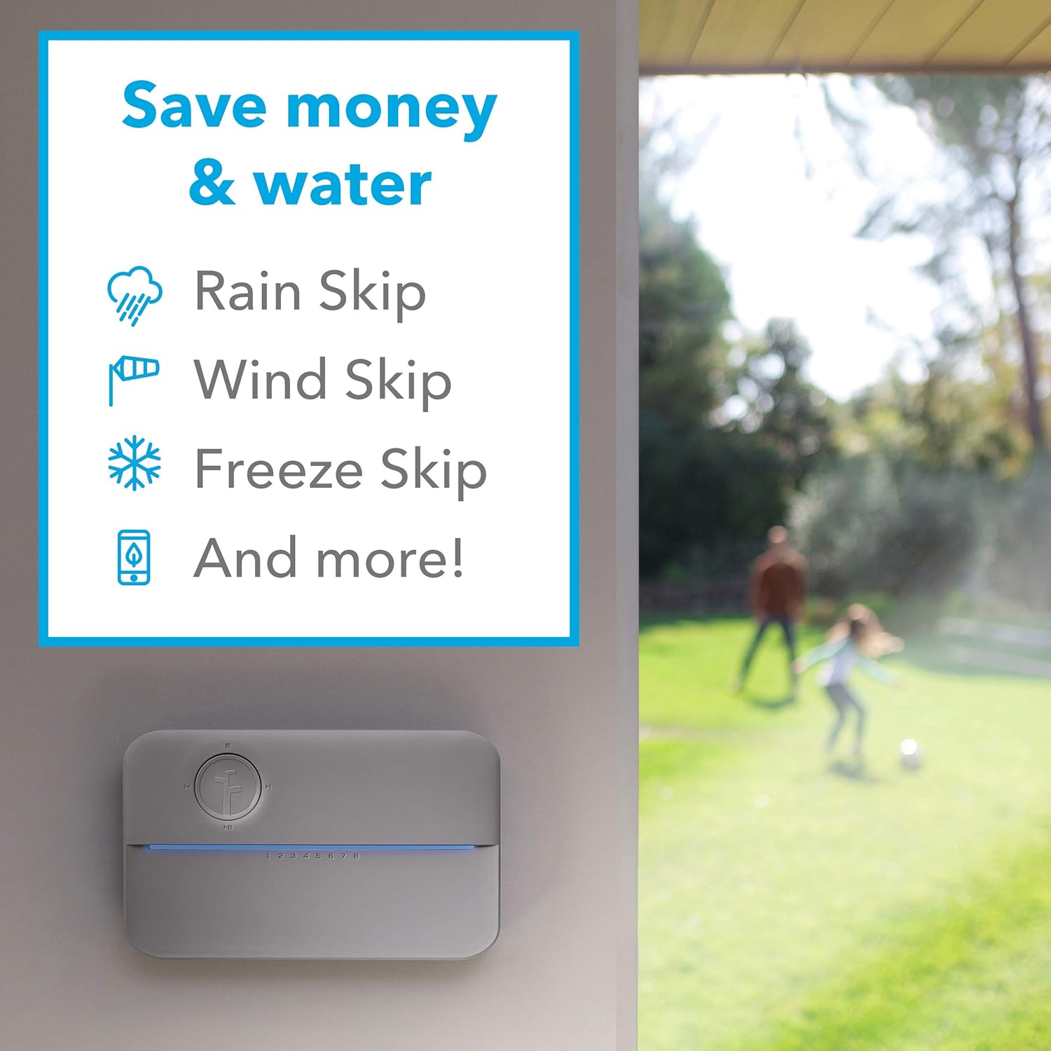 Rachio 8ZULWC-L R3e Generation: Smart, 8 Zone Sprinkler Controller, Compatible with Alexa, Gen, Gray : Garden & Outdoor
