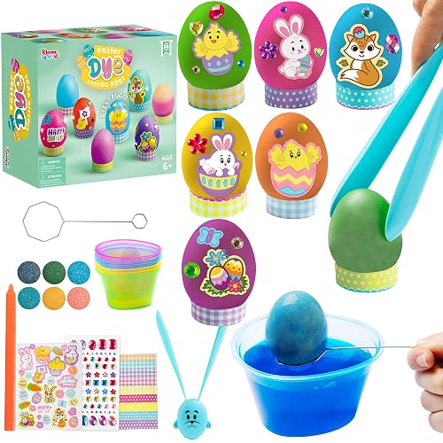 Klever Kits 20Pcs Easter Egg Dye Kit, DIY Easter Decorating Craft Kit ...