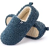 RockDove Women's Faux Shearling Closed Back Slipper with Memory Foam