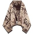 EXTREE Scarfs for Women Pashmina Silky Shawl Wrap for Evening Dressing Blanket Open Front Poncho Cape