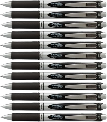 5er Set Tintenpatronen Für Pentel EnerGel – Metallspitze, Bold, Rot