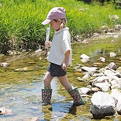 LANCDON Toddler Rain Boots for Boys and Girls