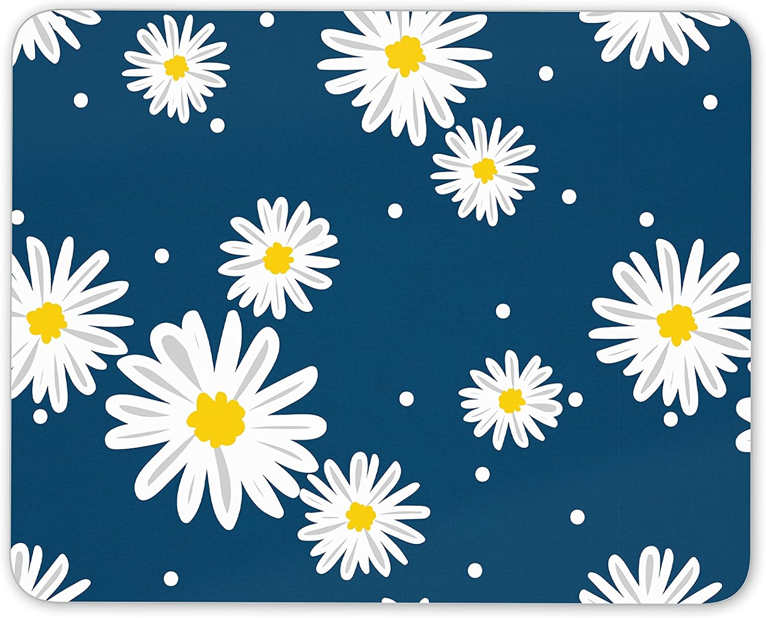 Destination Vinyl Ltd Pretty Daisy Flowers Mouse Mat Pad - Mum Sister Daughter Computer #13172, Multicolor, 23.5cm x 19.6cm x 5mm