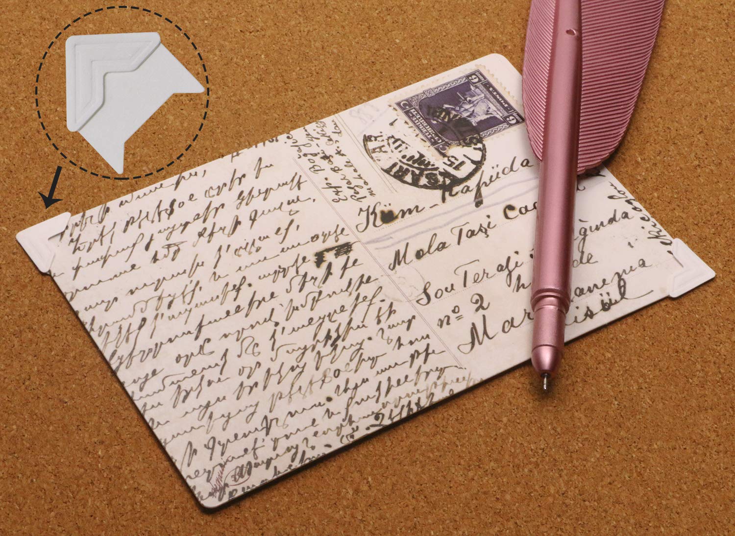 Penta Angel 12 Sheets 6 Colors Photo Corner Stickers Holder Protectors Self Adhesive Photo Mounting Corner Stickers Picture Corners for DIY Scrapbooking Photo Album Personal Journal Diary, 288 Count