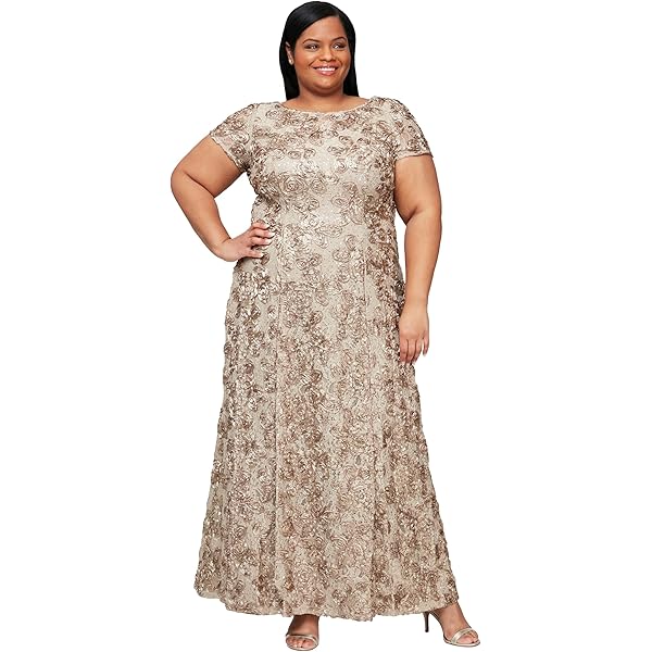 Amazon.com: Alex Evenings Women's Long Sleeveless Mother of the Bride Dress  with Shawl (Petite and Regular Sizes), Champagne, 4 : Clothing, Shoes &  Jewelry