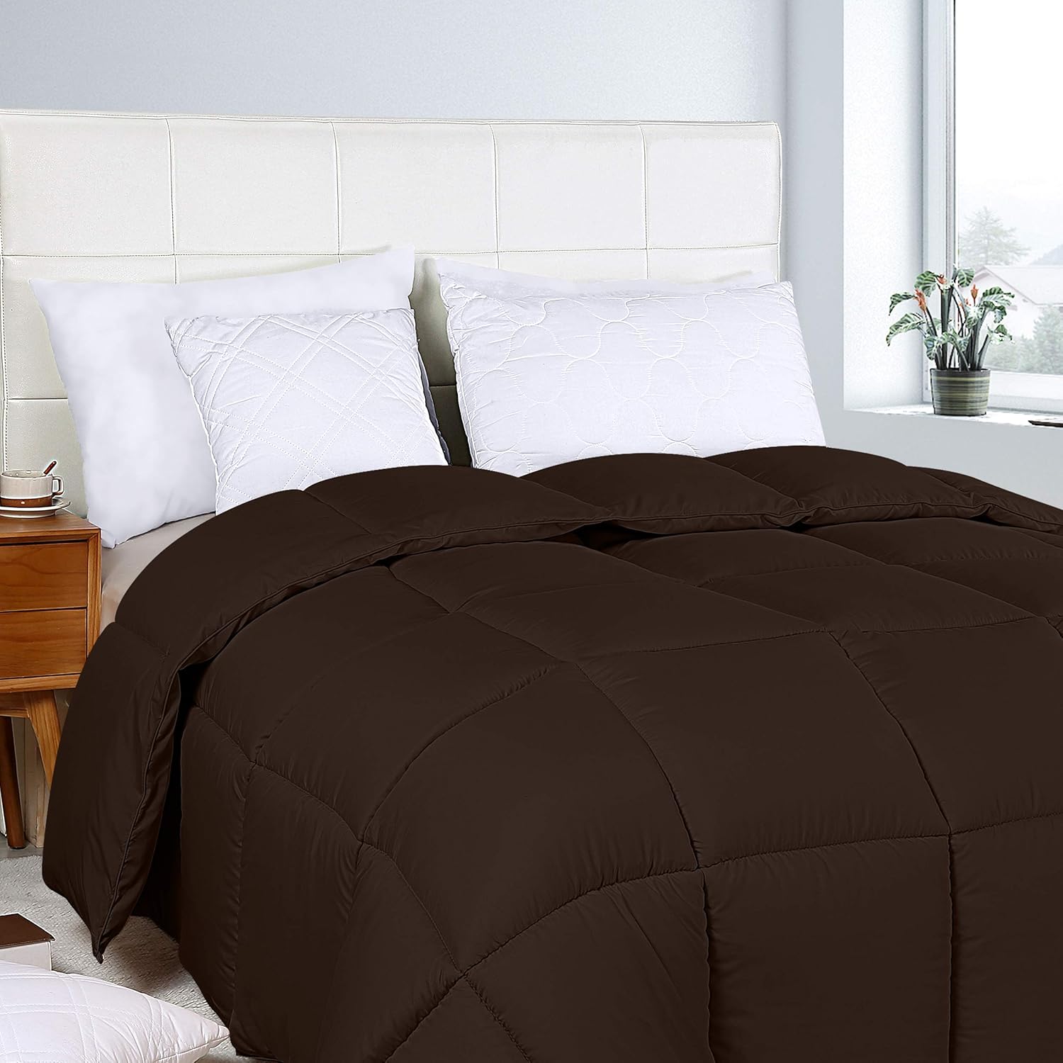 Utopia Bedding Comforter Duvet Insert - Quilted Comforter with Corner Tabs - Box Stitched Down Alternative Comforter (King, White): Home & Kitchen