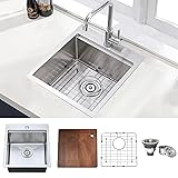 COMLLEN 17x19 Inch Drop in Bar Sink, Outdoor Sink