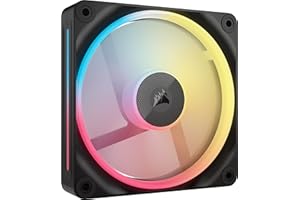 CORSAIR iCUE Link LX120-R RGB 120mm PWM Reverse Fan – Single Fan – Low-Noise, CORSAIR Magnetic Dome Bearing, Dual Light Loops